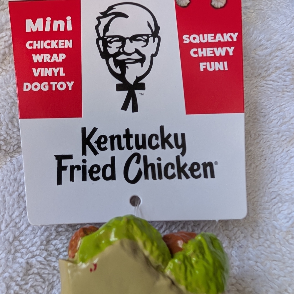 KFC Mini Chicken Wrap Dog Toy